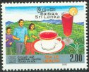 125th Anniv of Tea - Healthy family, tea and tea Industry - Sri Lanka Mint Stamps