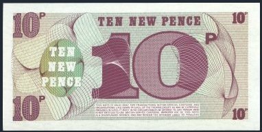 British Armed Forces - 10 new Pence - 6th Series : 2 notes in sequence