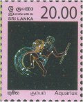 Constellations - Definitive stamps, Aquarius - Kumbha 20r