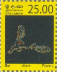 Constellations - Definitive stamps, Pisces - Mina - Sri Lanka Mint Stamps
