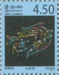Constellations - Definitive stamps, Virgo - Kanya - Sri Lanka Mint Stamps