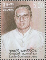 Leslie Goonewardene - Sri Lanka Mint Stamps