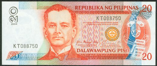 Philippines 20 Peso Banknote