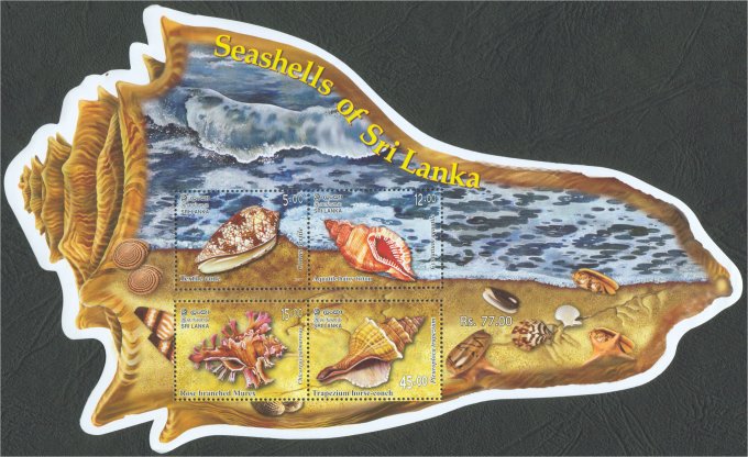 Stamp Mini Sheet-Seashells of Sri Lanka