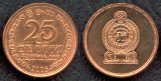 Sri Lanka 25 cent coin - 2005 link